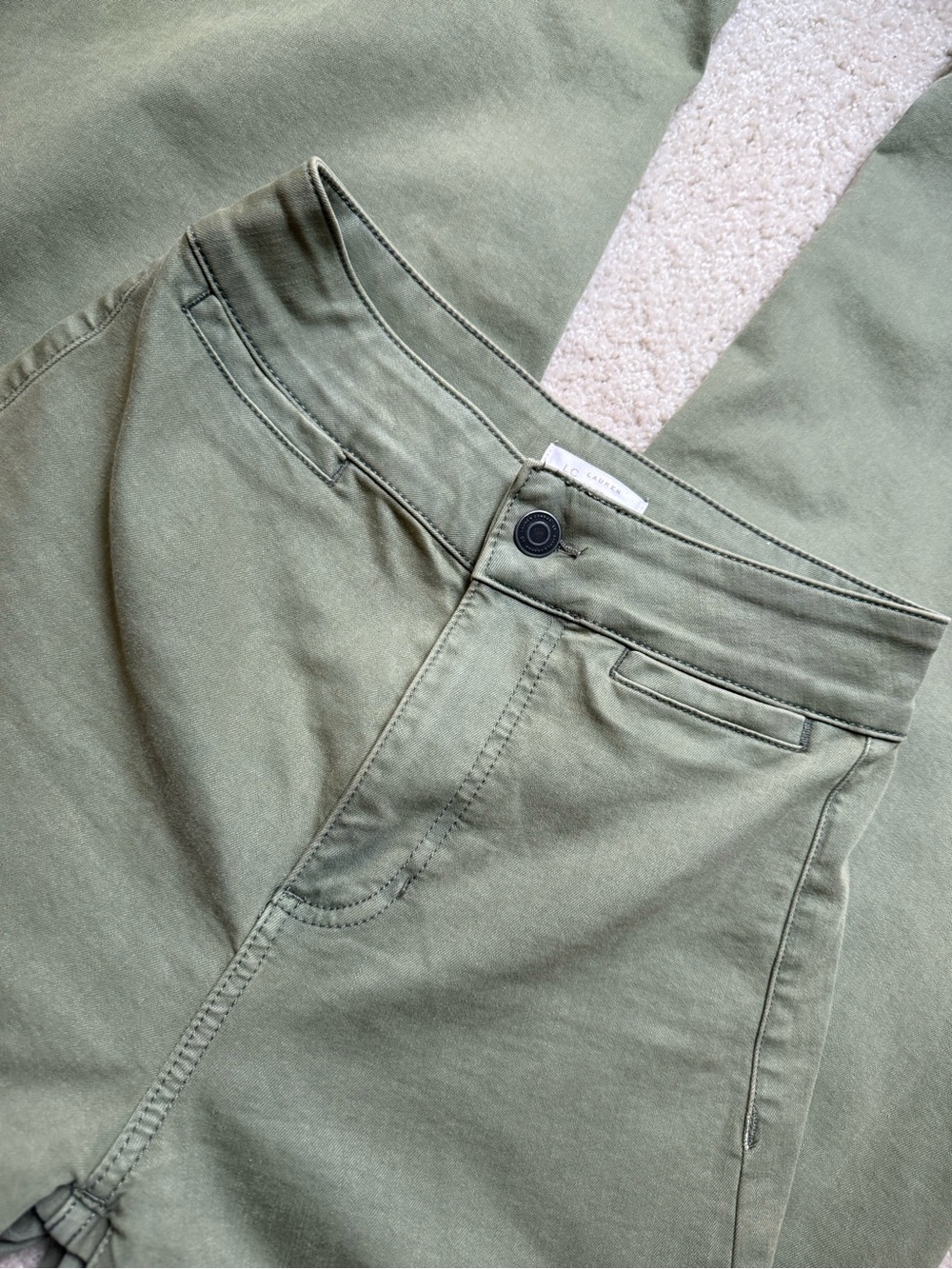 LC Lauren Conrad Sage Green High-Rise wide leg Pants NWOT